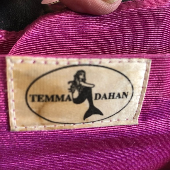 VINTAGE Temma Dahan  black Handbag - Picture 7 of 8